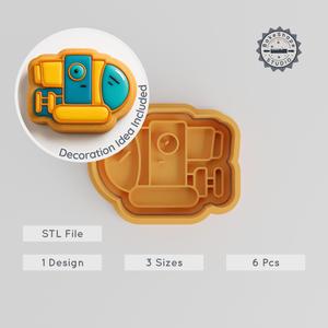 Research Submarine Cookie Cutter & Stamp, Set of 6, Includes Science Sub, Fondant Cutters, Small Medium Large Sizes PRODUCT_1126