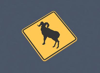 Animal Crossing Road Signs - Deer, Elk, Bear, Moose, Bighorn Sheep
