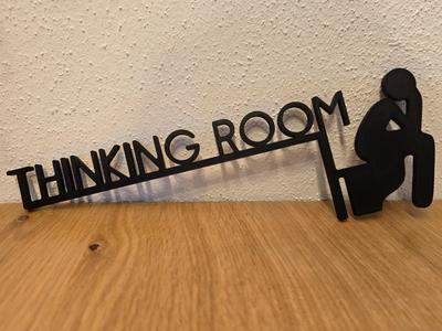 Thinking Room Door Frame Sign