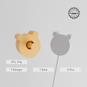 Bear Cake Pop Mold, Wildlife Bear Head, Animal 3D Print STL PRODUCT_2789