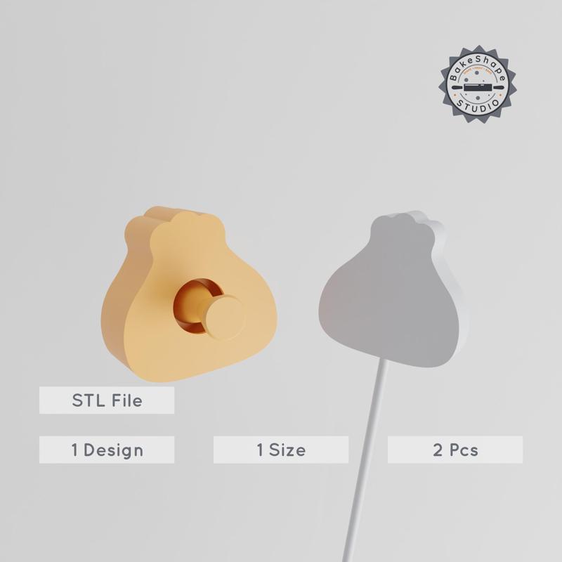 Dumpling Cake Pop Mold, Asian Cuisine Inspired, Yum Cha Treat Design, 2-Piece Set STL PRODUCT_2215