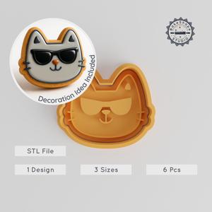 Cool Fashion Shape Cutter & Stamp, Perfect for Cookies & Fondant, 3 Sizes, 6-Piece Set PRODUCT_809
