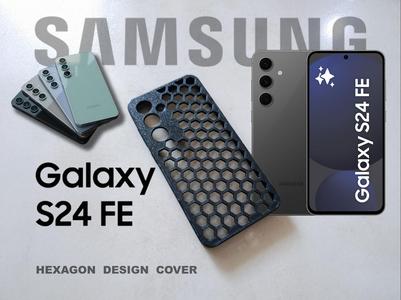 Samsung S24 FE - Cover Hexagon Design