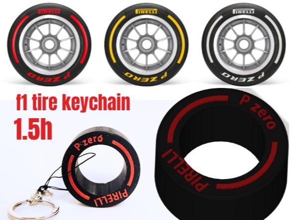 f1 tire  keychain