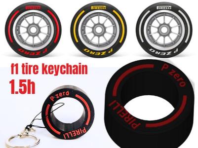 f1 tire  keychain