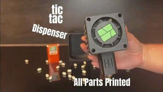 Hotend Tic-Tac Dispenser, Candy Dispenser