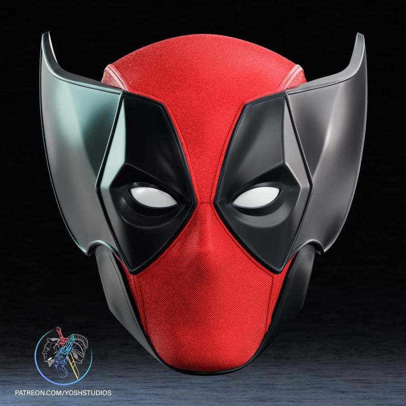 Wolverine Deadpool Mask 3d Printer File STL