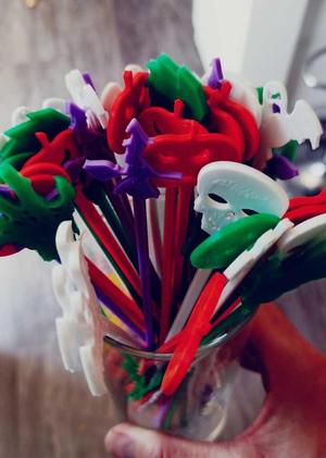 Halloween Brujas Revolvedores de Tragos - Stirrer Drinks