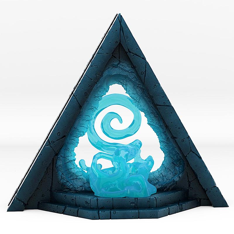 ALIEN PYRAMID PORTAL WITH ITS TRANSPORT EFFECT
