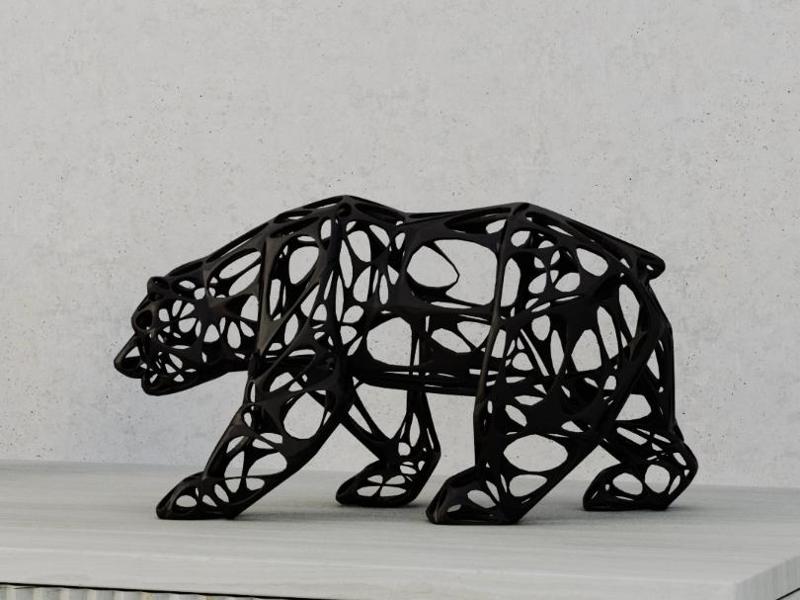 Hard Print Bear alveolar - orso