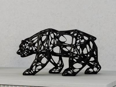 Hard Print Bear alveolar - orso