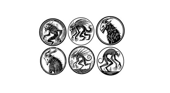 Leather Stamps 85mm Wendigo #1