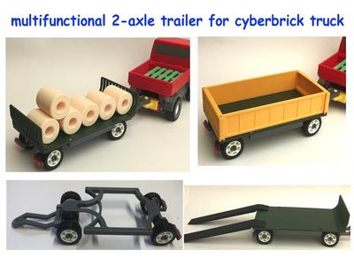 2-Axle Trailer for CyberBrick Truck