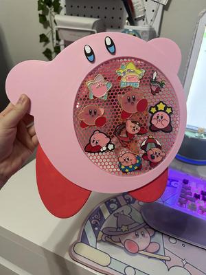 Kirby Enamel Pin Display - No Supports