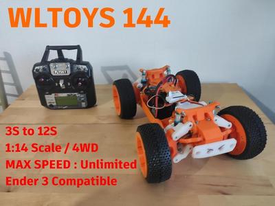 V4 RC CAR 1:14 WLTOYS 144 TRUGGY FREE DEMO