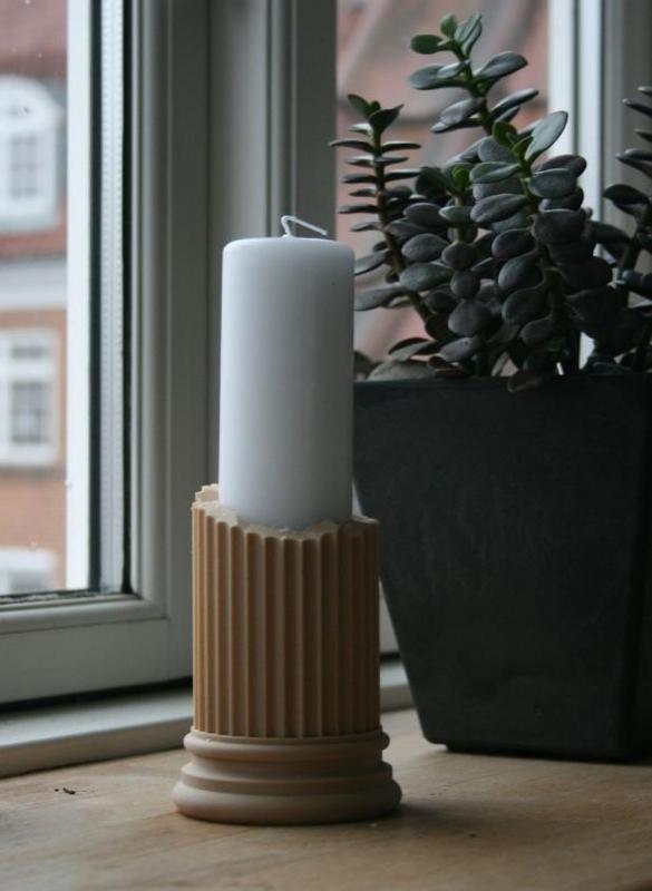 Greek pillar candleholder