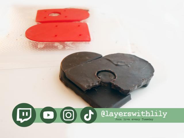 Two-Part Heart Chocolate Mold - Perfect for Sharing! 