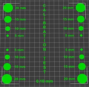 Calibration Retraction Adhesion First Layer test