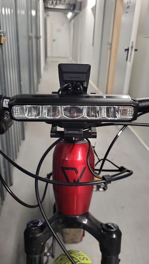 Kiox 300 / Kiox 500 Halter inkl. LED Halter für "Uppel Fahrradlicht"  || Kiox 300 / Kiox 500 holder incl. LED holder for "Uppel bike light"
