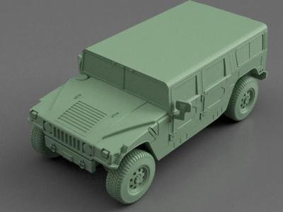 HUMVEE CARS Offroad HUMMER H1, easy to print