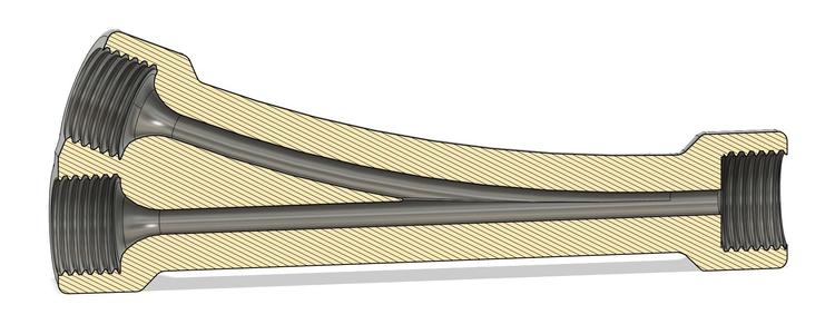 Improved Y Splitter / Connector for Bambu Lab AMS X1C P1S P1P