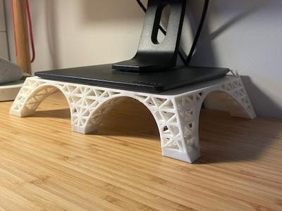 Monitor Stand Inspired by Eiffel