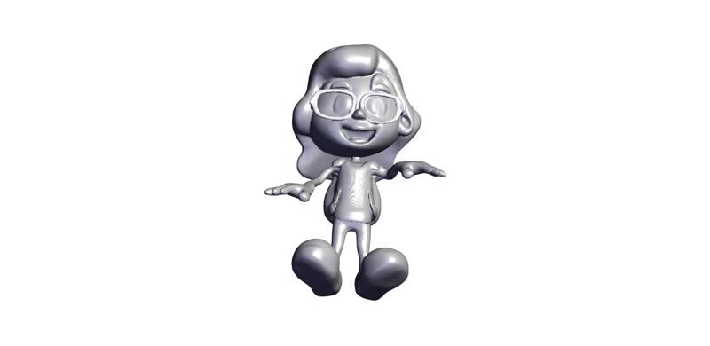 cartoon woman.stl