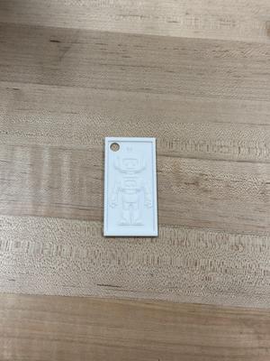 Byte the Robot Keychain