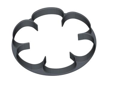 18cm ceramic flower cookie cutter