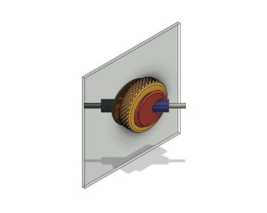 Bowden Tube 45 Degree Wall Pass-Through