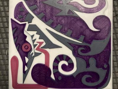 PLAQUE CHAMELEOS MONSTER HUNTER STYLE COMPENDIUM