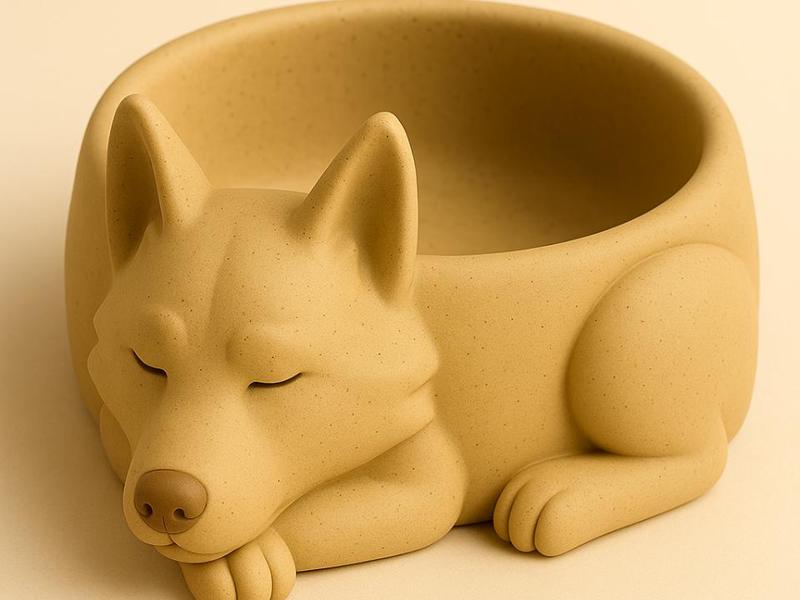 Sleeping dog Candy Bowl – Cozy Minimalist Decor