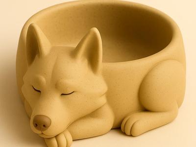 Sleeping dog Candy Bowl – Cozy Minimalist Decor