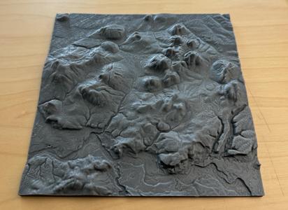 Boring Lava Field, Oregon - Topographic Model