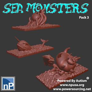 Mini Sea Monsters, pack 3