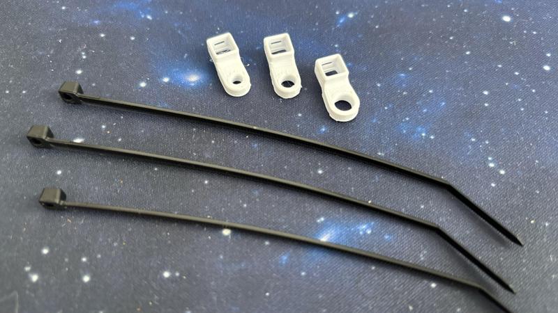 Screw Mounted Cable Zip Ties 2.5mm Width, M3, M4 & M5