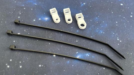 Screw Mounted Cable Zip Ties 2.5mm Width, M3, M4 & M5