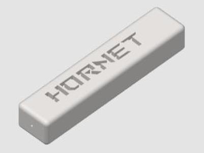 Honda Hornet key fob, 60mm x 12.5mm x 10mm
