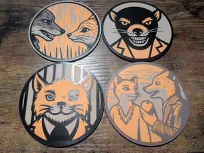 Fantastic Mr Fox Inspired Coaster Collection