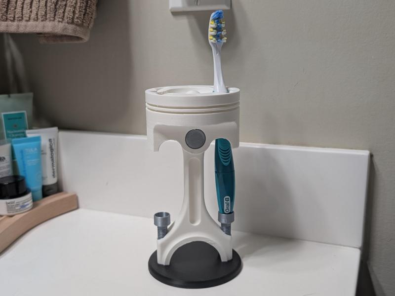 Piston Toothbrush Holder