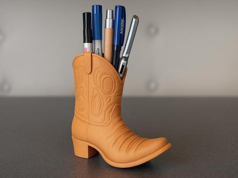 Cowboyboot Desk Organizer