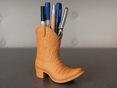 Cowboyboot Desk Organizer