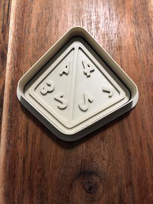 D4 Dice Cookie Cutters and Stamps