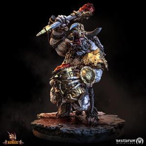 Aurox Warrior 1 - Banner, Drum & Two Handed Axe