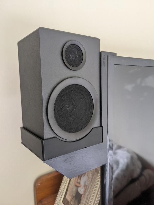 Speaker mount for Logitech speakers