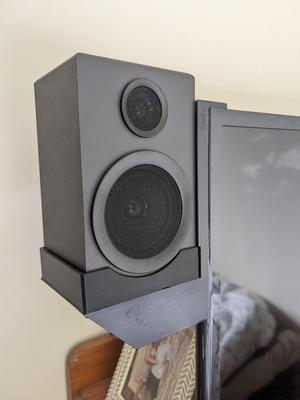 Speaker mount for Logitech speakers