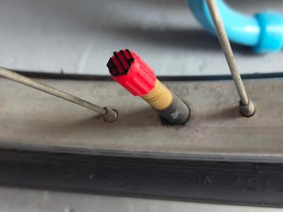 MTB bicycle tire valve cap Schrader valve