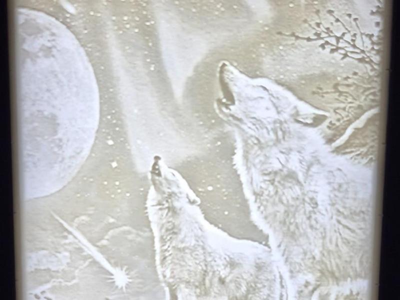Wolves Howling at the moon 