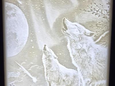 Wolves Howling at the moon 