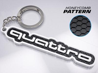 Audi Quattro Keychain